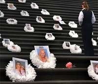 Wreaths are laid at Parliament House